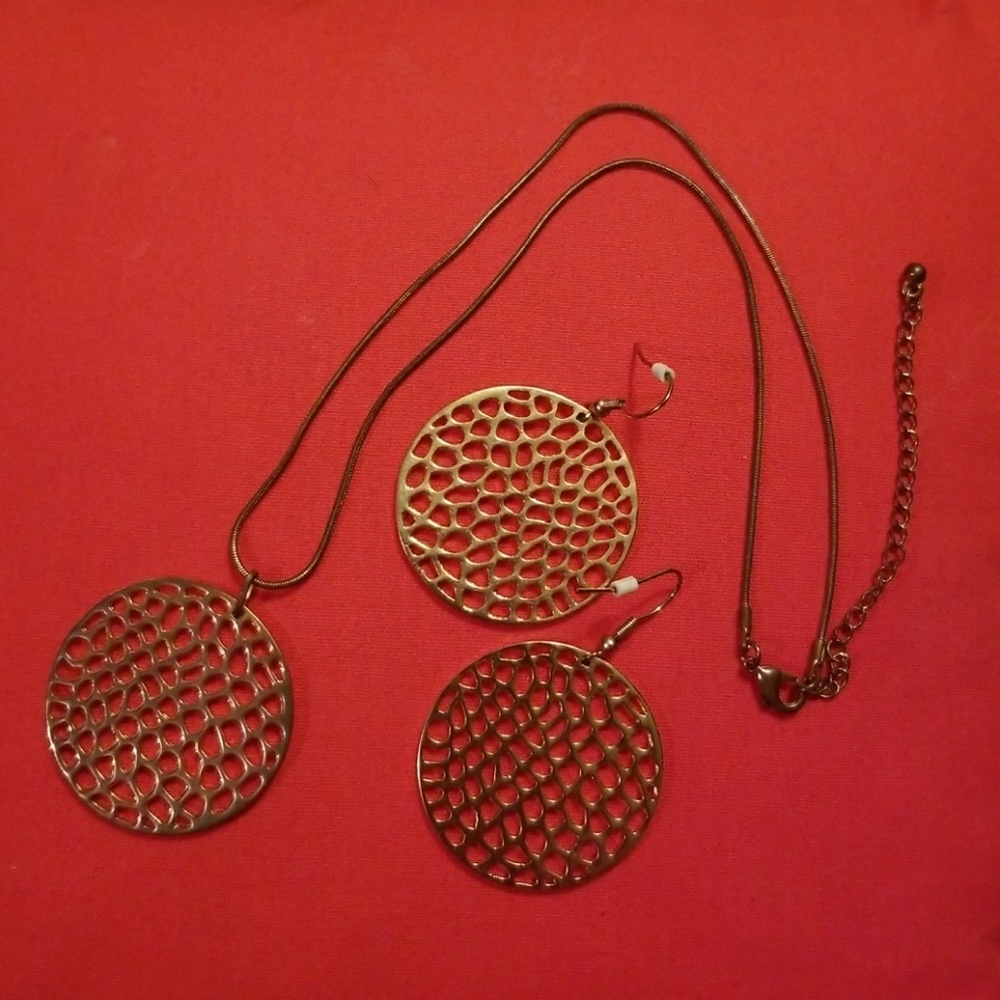 Earrings & Necklace - Costume
